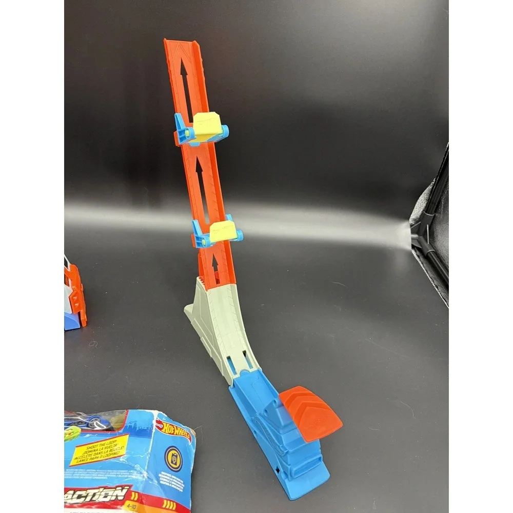 Hot Wheels 3 Complete Track Sets Loop Star Transporter Launcher Jump Set Lot